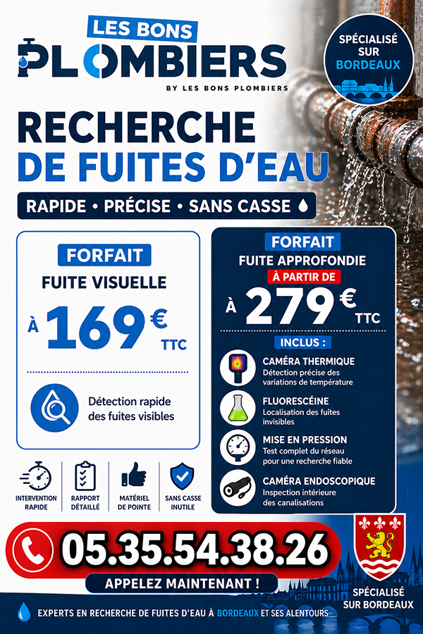 Recherche de Fuite Gradignan